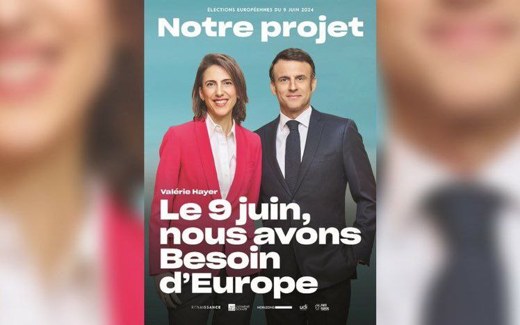 Pour la faire monter dans les sondages, Macron s’est incrusté sur l’affiche de campagne Renaissance de Valérie Hayer, pour les européennes
Corrigez moi si je me trompe mais c'est interdit par la loi ça. Et aucun ne s'insurge.