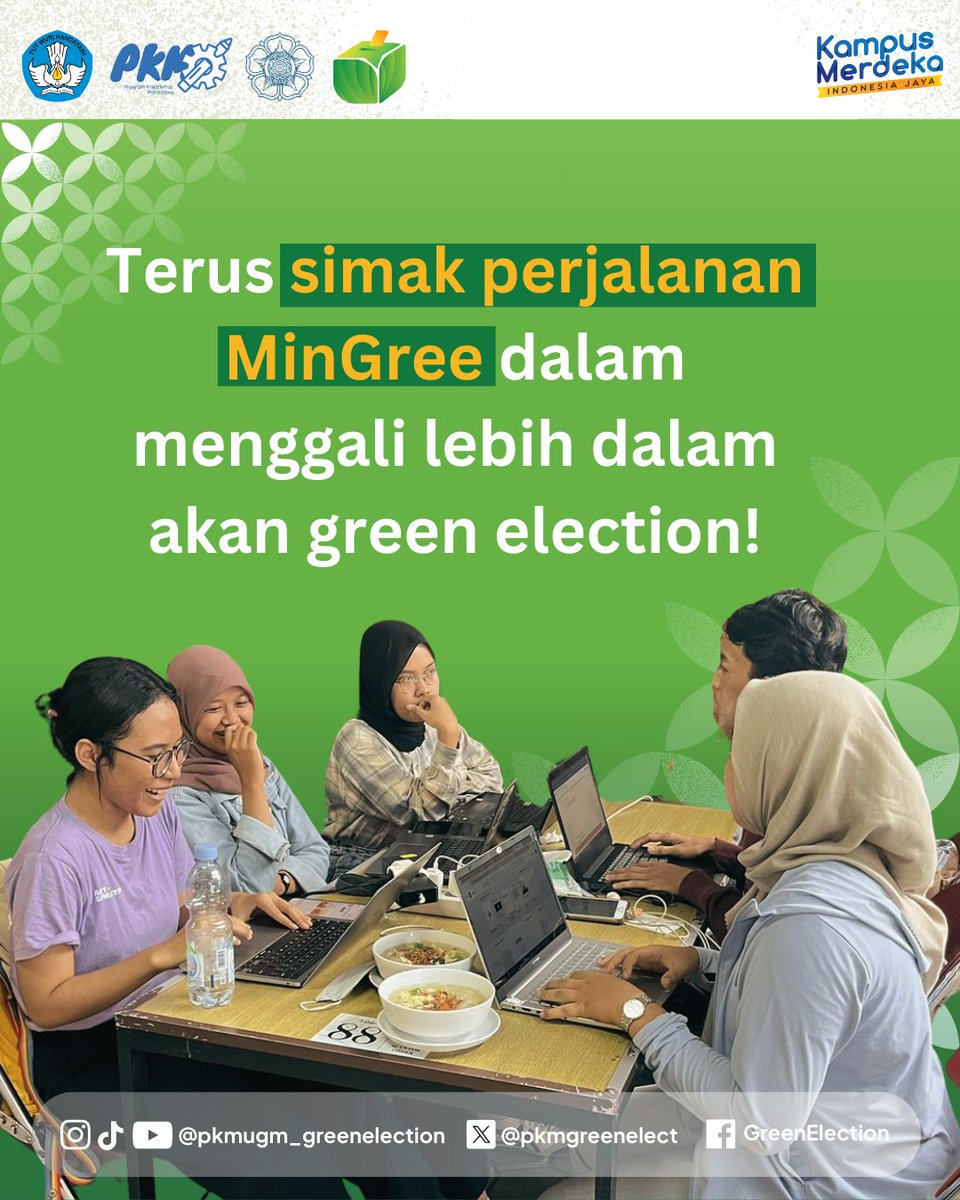 pkmgreenelect's tweet photo. [HAH? Green Election? Apaan Sih!]

Hi GeFriends! 
Tunggu Apalagi! Ayo, Gaungkan Pemilu Hijau demi "𝐌𝐞𝐫𝐚𝐣𝐮𝐭 𝐇𝐚𝐫𝐚𝐩𝐚𝐧 𝐮𝐧𝐭𝐮𝐤 𝐌𝐚𝐬𝐚 𝐃𝐞𝐩𝐚𝐧"
———————————-
#greenelection #greenpionir #pemiluhijau #pkm #pkm2024 #pkmpendanaan2024 #PKM2024 #PKM #UGM https://t.co/jdfjbOGDB1