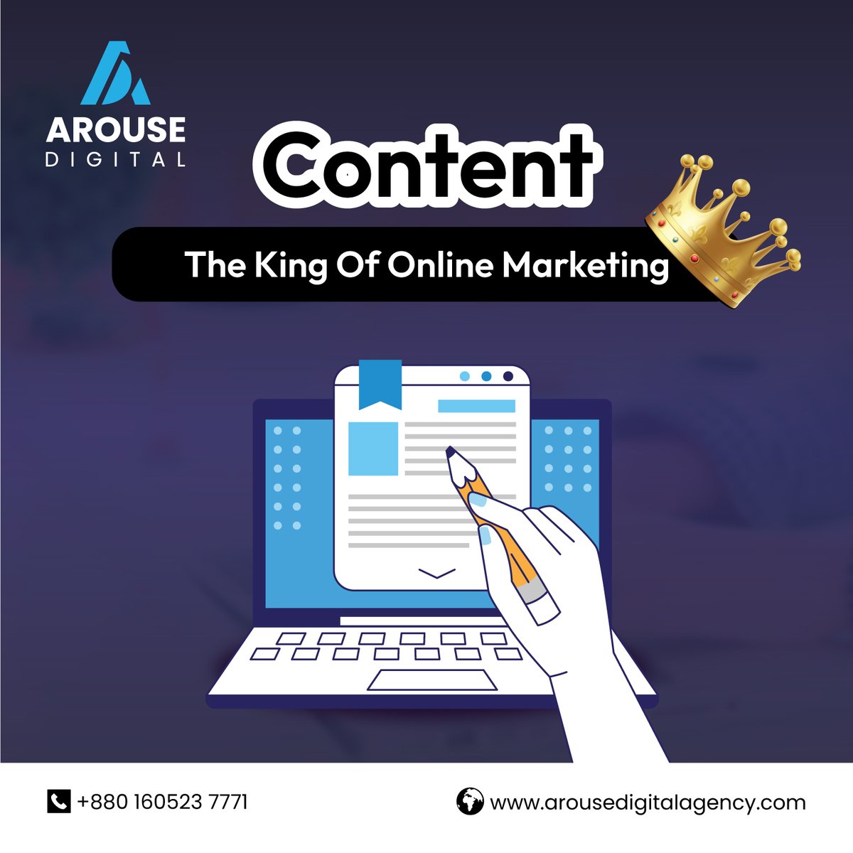 Great content can boost brand promotion. Captivating blog articles or engaging social media posts can work wonders. Beautifully presenting your brand content is crucial. Content is often the king of online marketing. 
#contentwriting #ContentCreator #seocontent