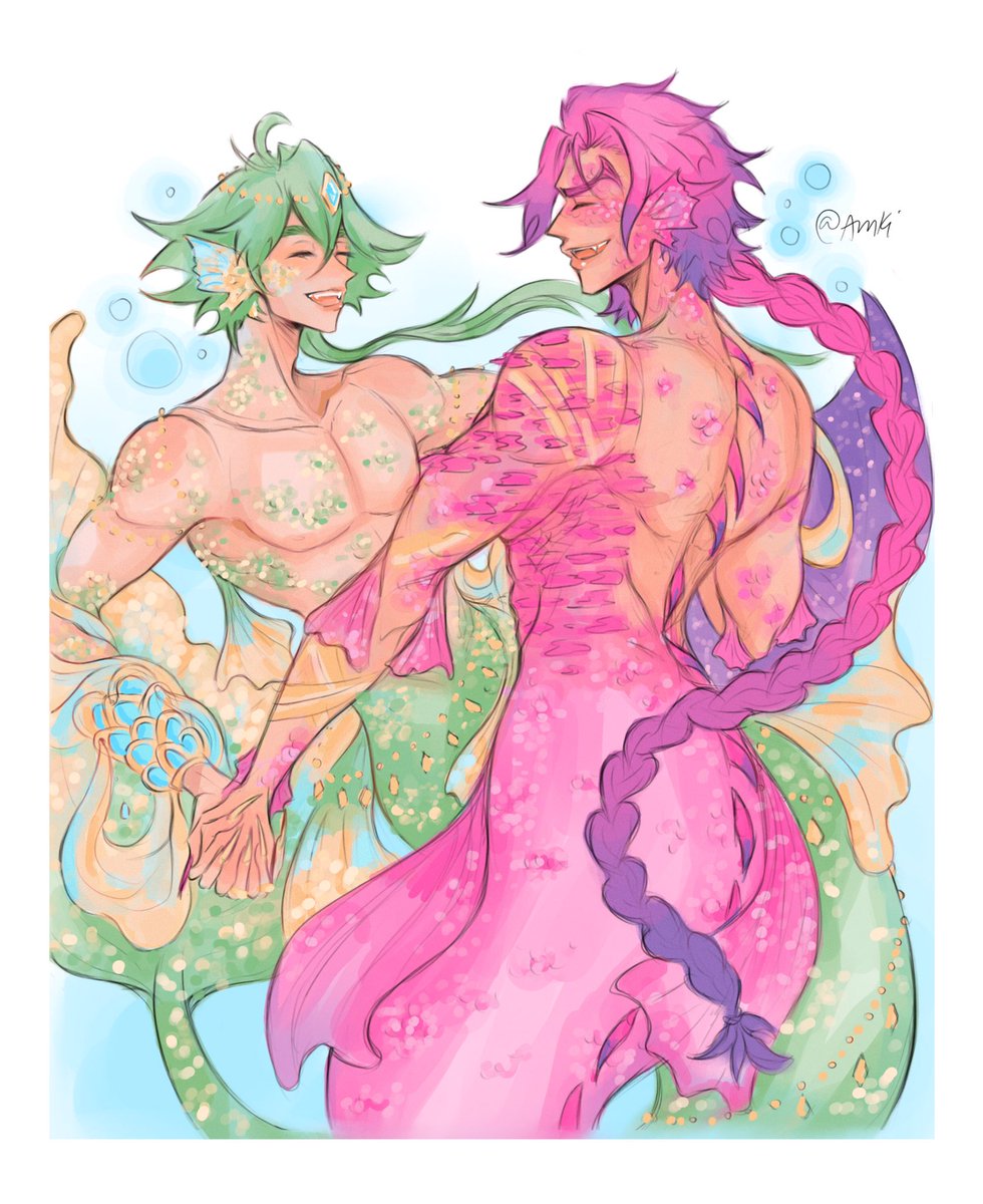 More Ezkayn fishes together cause i love mermay