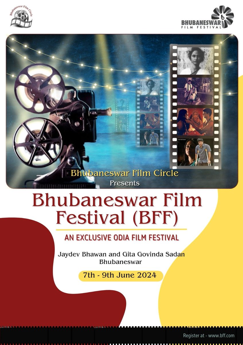Bhubaneswar Film Festival (BFF) celebrates Odia cinema's enviable celluloid journey since 1936. BFF offers a crafty mix and match of films that depicted social realism, romantic drama and socio-political and environmental issues impacting Odia society.