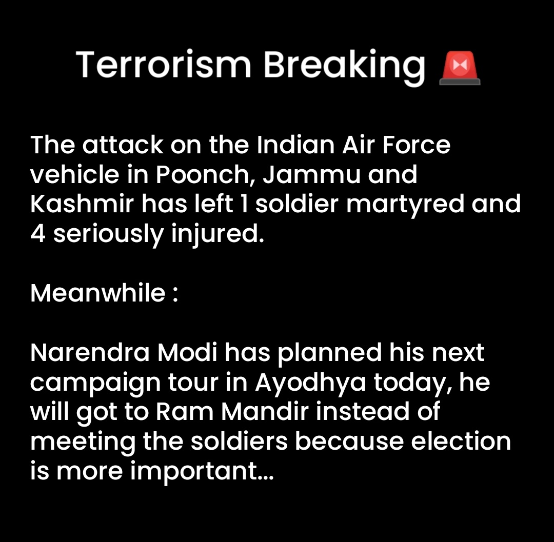 Instead of meeting our soldiers, Modi is busy in Ram Mandir tourism and Election campaigning. If this was UPA era, the media would have questioned the intention of the PM but now they are covering Modi like Fox Traveller.