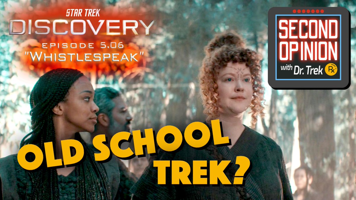 NEW VIDEO!  #StarTrekDiscovery 5.06 — 'Old School #Trek?' — #DrTrek's Second Opinion #42 is now on my YouTube channel.  This week, #Discovery takes a cinematic approach to pacing, and serves old-school #TOS vibes! bit.ly/4dt3SDO

#startrek #trekland #larrynemecek