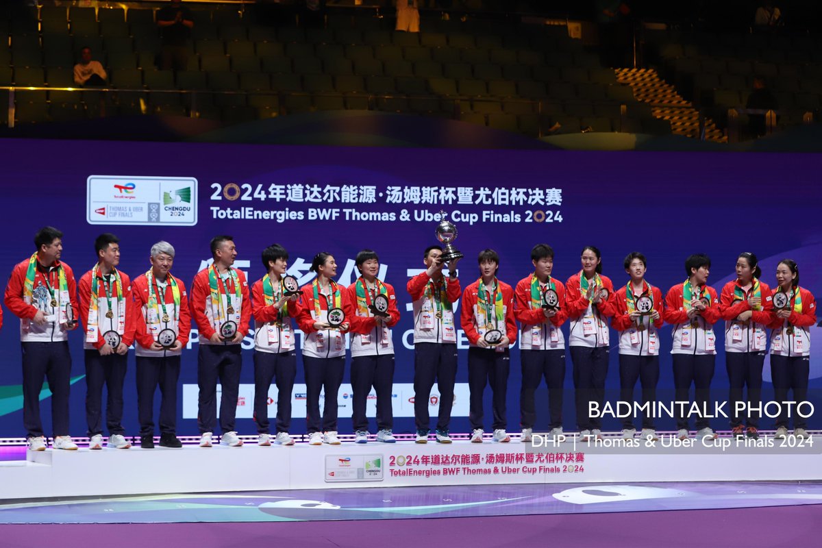 BadmintonTalk's tweet image. #UberCup2024 - Medalists

🥇CHINA
🥈INDONESIA
🥉JAPAN
🥉KOREA

Congratulations to all medalists!

#TUC2024