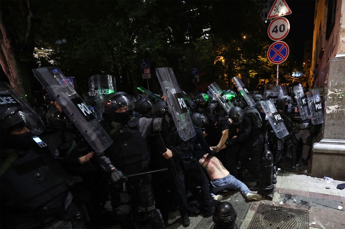 These are pictures of the Georgian people fighting for their freedom and their democracy.  Russia is in control of their government (and 20% of their territory) and these people need support!