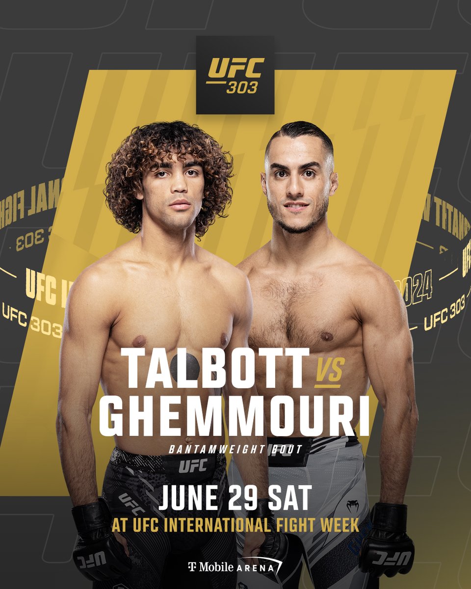 ufc's tweet image. Stepping into the bright lights of the big stage 🤩

@PaytonTalbott will face @YanisPropagande at #UFC303