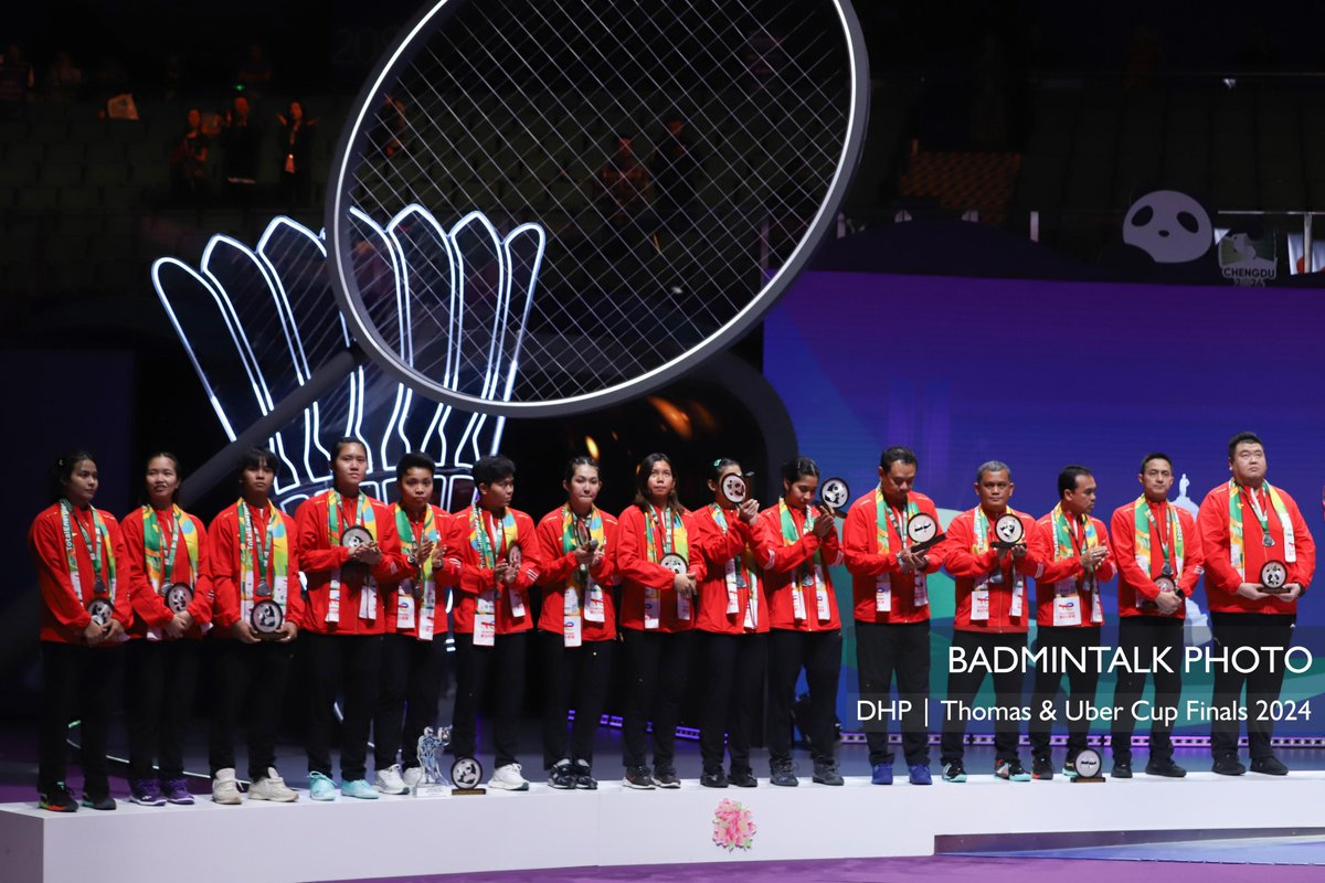 BadmintonTalk's tweet image. #UberCup2024 - Medalists

🥇CHINA
🥈INDONESIA
🥉JAPAN
🥉KOREA

Congratulations to all medalists!

#TUC2024