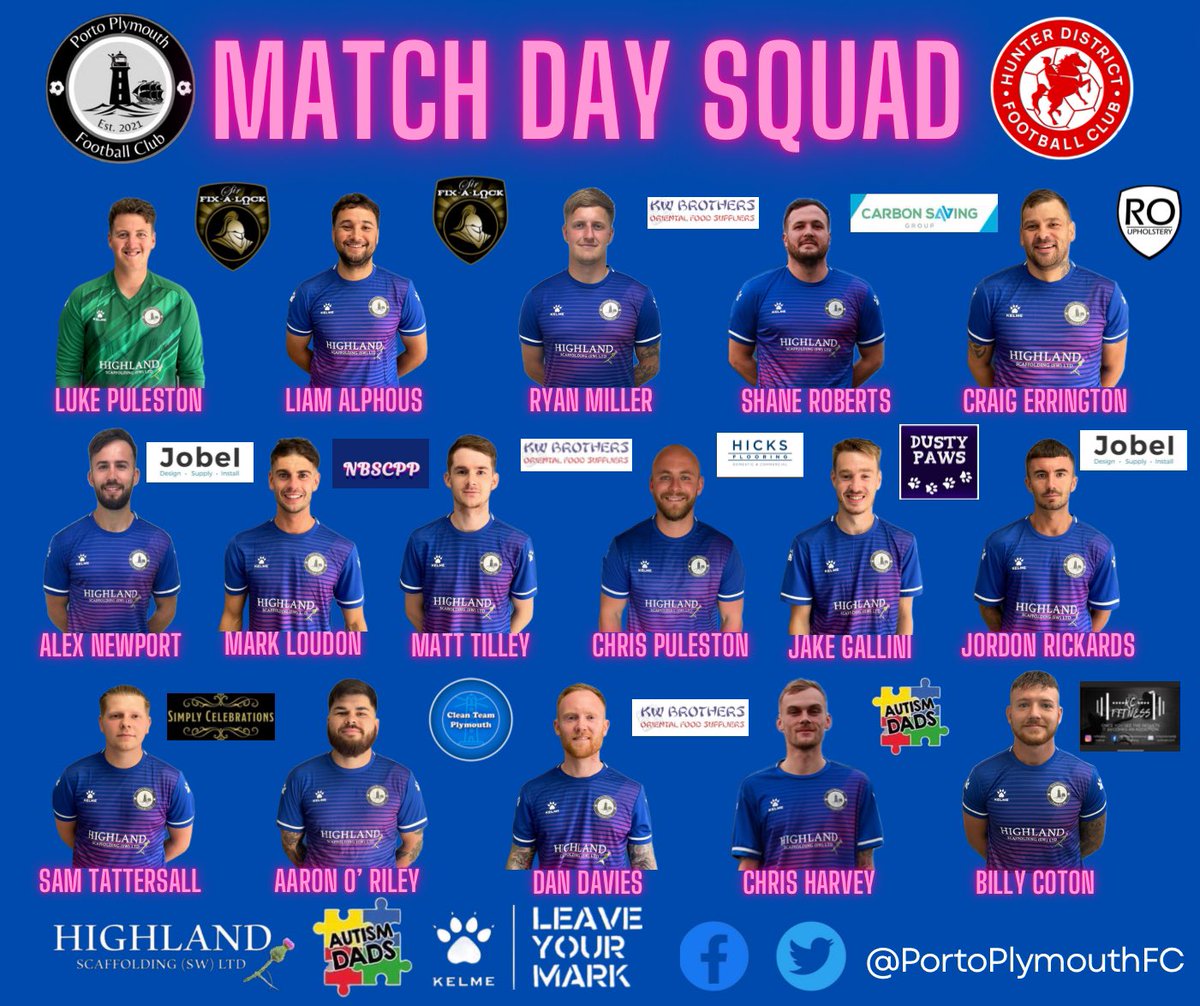 Challenge Cup Final day come on down to Weston Mill 11am KO set to be a good watch vs @huntersundays

🗣️ Sponsor appreciation 💙🩷

#PlymouthFootball #Sundays
@plymouthwdfl @PLsportsnews @swsportsnews @devoncornwallfc 
@KelmeUk @Teamgrassroots_ 
#SundayLeague #LeaveYourMark 🐾