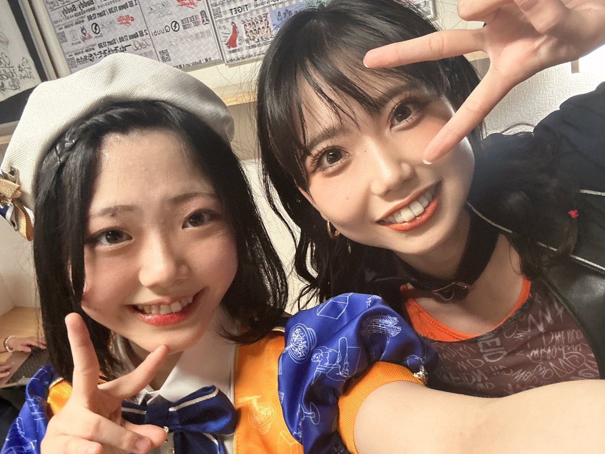 スマオブ.さんの山桃れんちゃんと写真撮っていただきました🧡 ステージも見させていただいて、ずっと目で追っちゃってました、、 また機会があったらよろしくお願いします！！ #スマートオブジェクト さん #ミルクセーキ