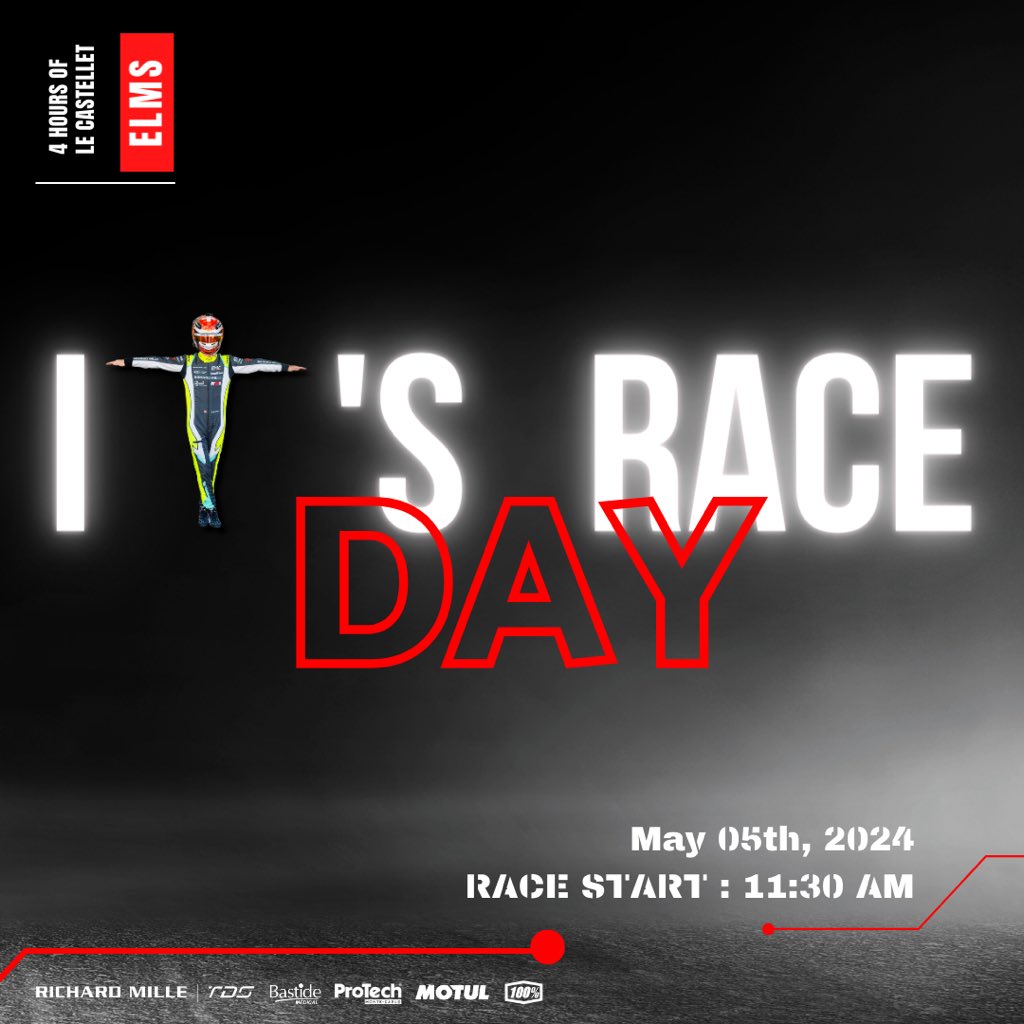 IT’S RACE DAY 🏁🇫🇷 #4hlecastellet #tdsracing #lmp2 #4hlecastellet #racing #motorsport #elms #endurance #oreca07 #round2 #driver #race