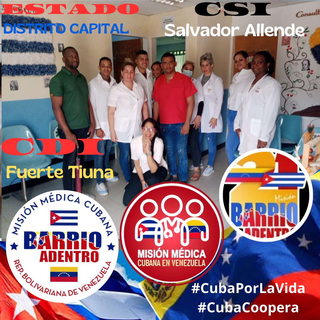 Imágenes del trabajo diario que realizan, con amor y solidaridad nuestros profesionales de la salud cubana en #Venezuela. #CubaPorLaVida ⚡⚡ #CubaCoopera @cubacooperaven ⚡⚡