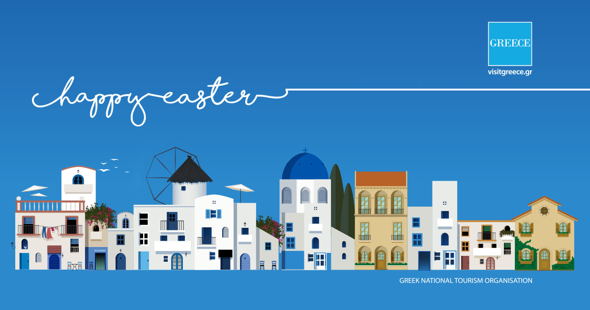 Happy Easter from Greece! Wishing everyone a wonderful day ahead! 🐣🌸  #VisitGreece #GreekEaster #spring #EasterGreetings