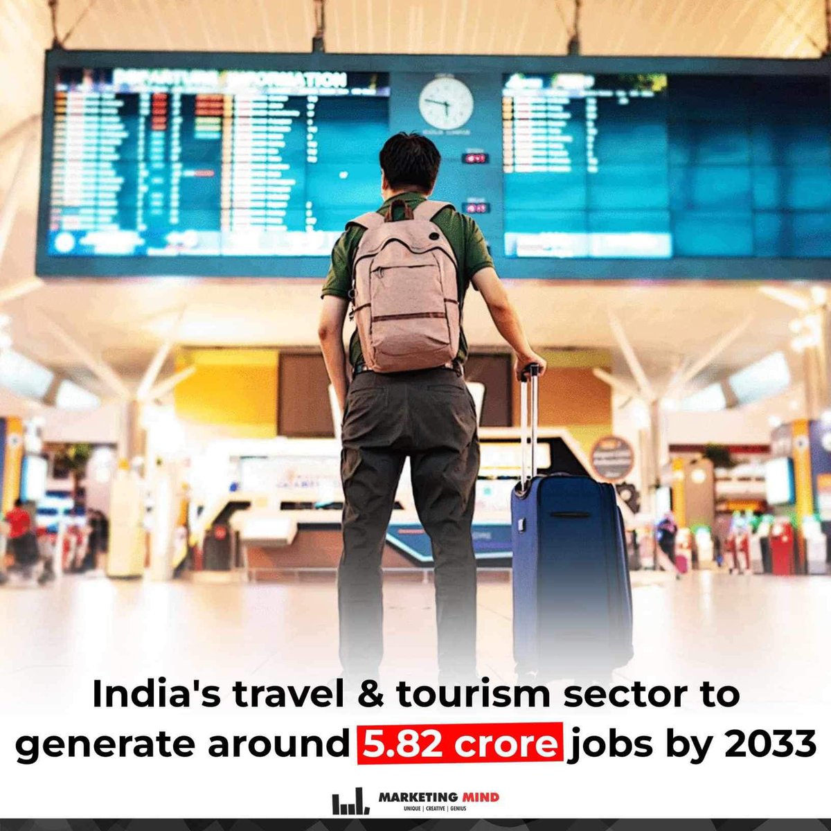 By 2033, the travel and tourism industry is expected to create around 5.82 crore jobs nationwide, according to a senior executive from NLB Services, a global technology and digital talent solutions provider. #MarketingMind #WhatsBuzzing #Survey