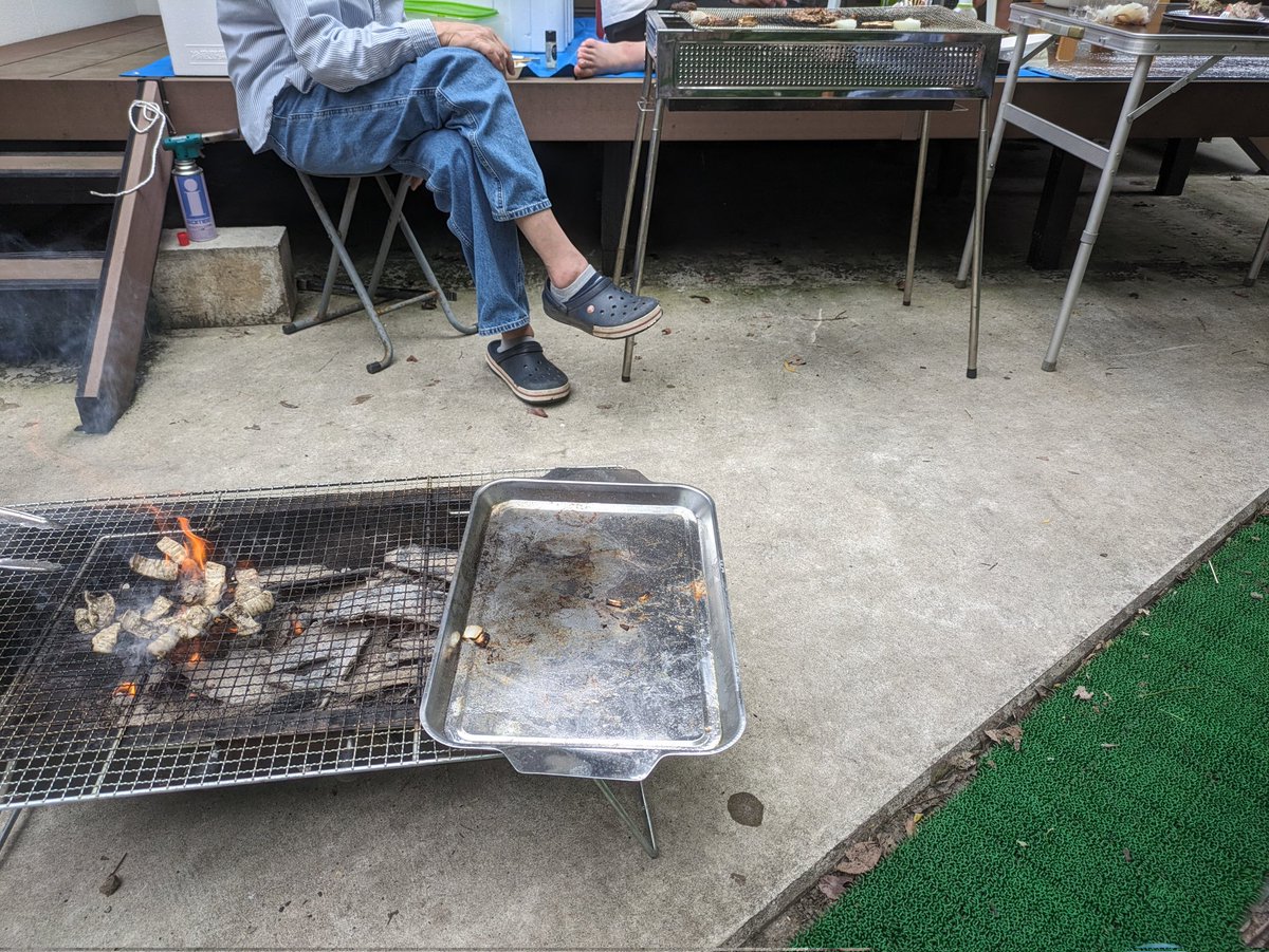 連休最後の休みはBBQ