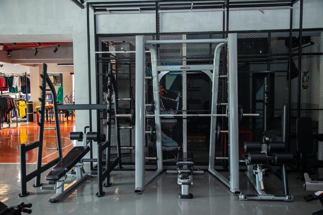 Gym equipments available in our stores.