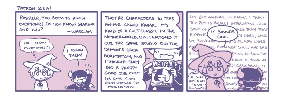nom_memes's tweet photo. just adding this on here! while the webcomics are dubiously canon, KAIMA is technically apart of the verse, similar to how HTWML (kinda) is! https://t.co/o201ZI47Fg