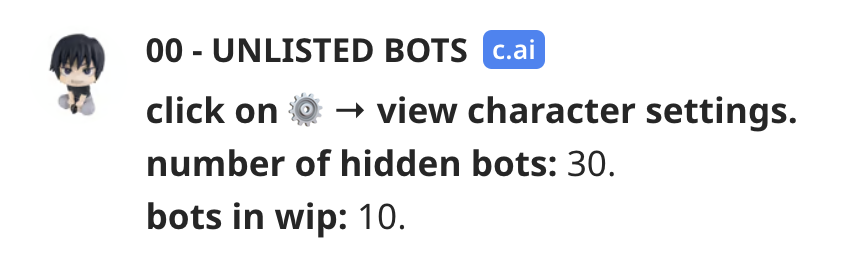 'cai sucks most of the bots have shitty characterbuilding and terrible openings' fear not