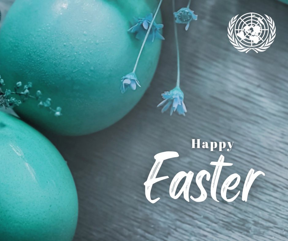 On this day of Orthodox Easter, the United Nations extends warm wishes to all celebrating. May the spirit of renewal and hope illuminate your hearts and homes. Wishing you a joyous and blessed Easter! #OrthodoxEaster