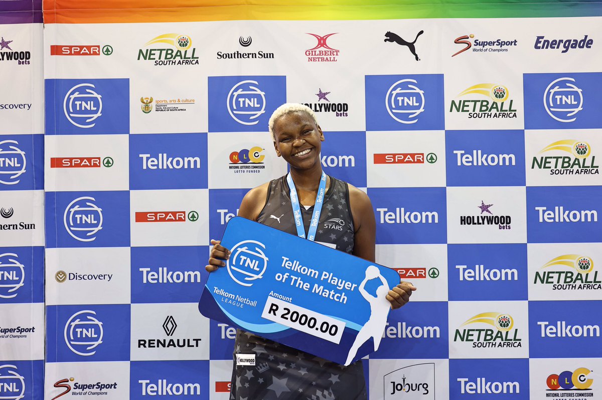 #TelkomNL Player of the match KD Stars GS - Aphiwe Thusini  🏆😃💯  

#TelkomNL | #TNLisBack | #netballsouthafrica