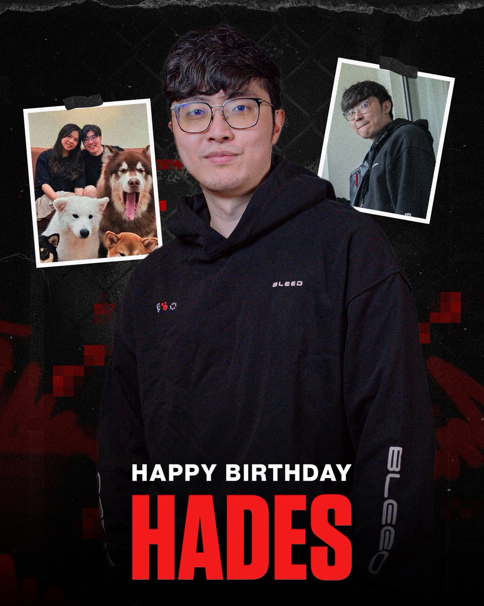 Wishing Sean '@HadesCasts' Goh, our awesome VP at BLEED Esports, a fantastic birthday! 🎂 Thanks for always having our backs. We're truly grateful for having someone like you guiding us. 🫡 Happy birthday from your BLEED Esports crew! ❤️ #GOBLEED🩸