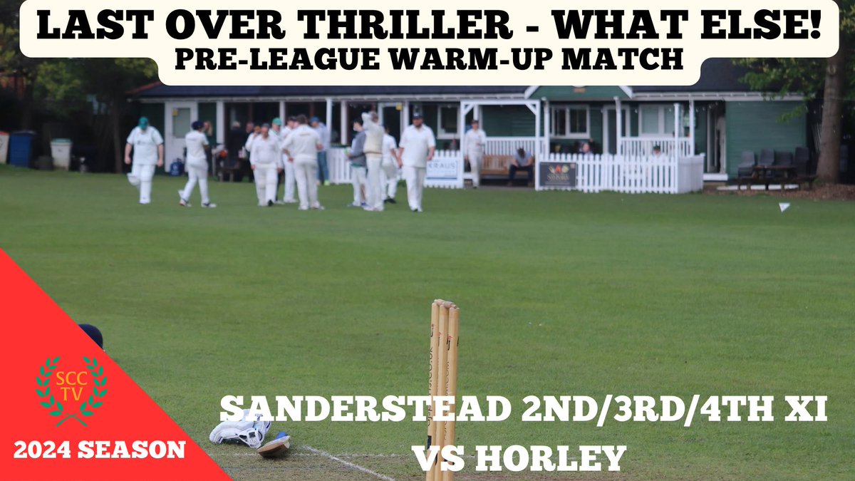 Sanderstead CC (@sandersteadcc) on Twitter photo We’re back with the last pre <a href="/SurreyChamp/">AJ Sports Surrey Championship</a> warm-up, and it’s a thriller (of course!). <a href="/horleycricket/">Horley Cricket Club</a>
Highlights: youtu.be/eBwX3PJjr1w We’re back with the last pre <a href="/SurreyChamp/">AJ Sports Surrey Championship</a> warm-up, and it’s a thriller (of course!). <a href="/horleycricket/">Horley Cricket Club</a>
Highlights: youtu.be/eBwX3PJjr1w