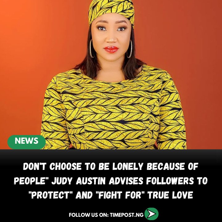 JUST NOW: Don't choose to be lonely because of people' Judy Austin, the wife of pastor Yul Edochie advises her followers to 'protect' and 'fight for' true love
#NigeriaNews #Nigeriancelebrity #Nollywood #BreakingNews