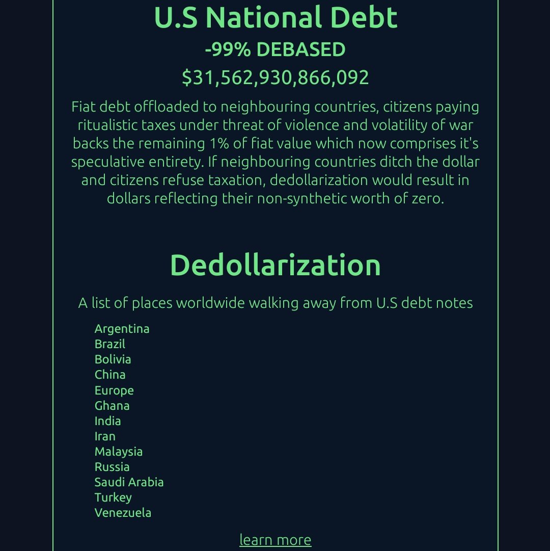 Dedollarization Tracking *Update*
*with LIVE debt counter*
bchportal.cash/#community