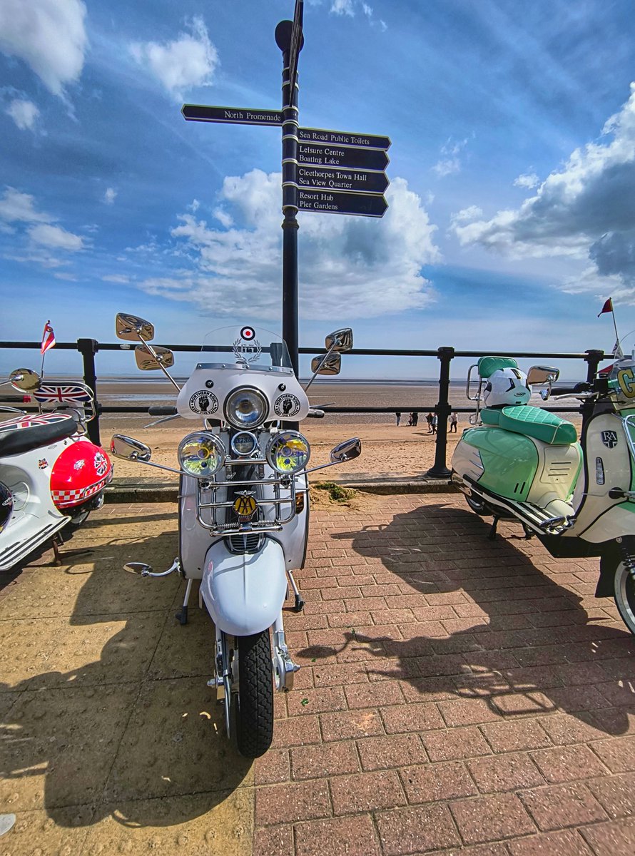 Sun, sand, sea & scooters at Cleethorpes