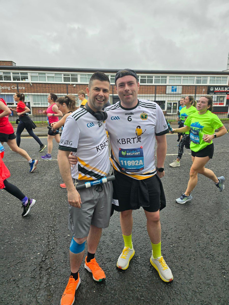 1/2 Big day today in Belfast with the marathon. Among the, I am sure many, NIAS staff taking part was the GAA team who had three relay teams entered and Chris Doherty who took on the full 26+ miles.