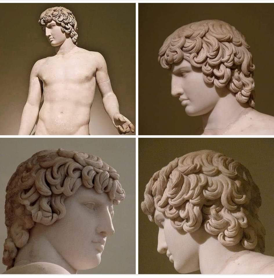 🪷 #Antinous Farnese statue at the Naples National Archaeological Museum @MANNapoli, art photography by #AndréDurand. 🪷