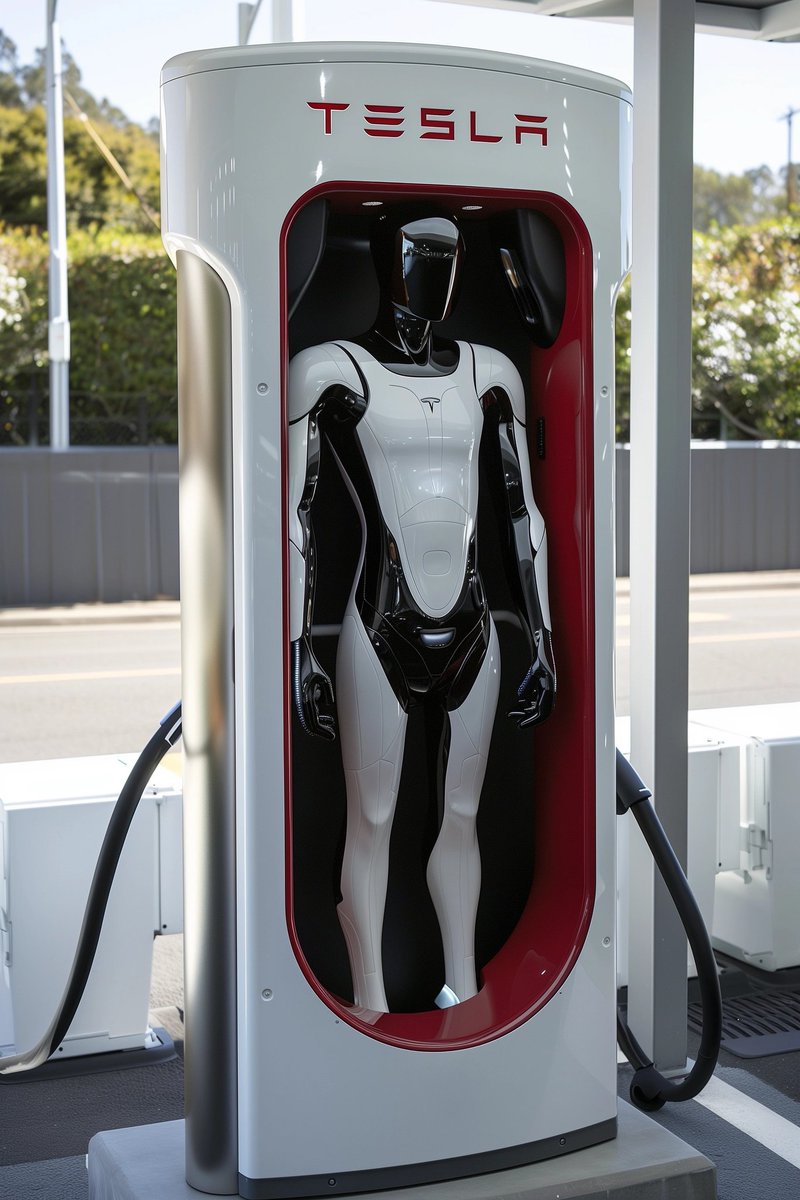 Tesla Robotaxi Hubs will use Optimus for autonomous charging and cleaning.@Tesla #Tesla