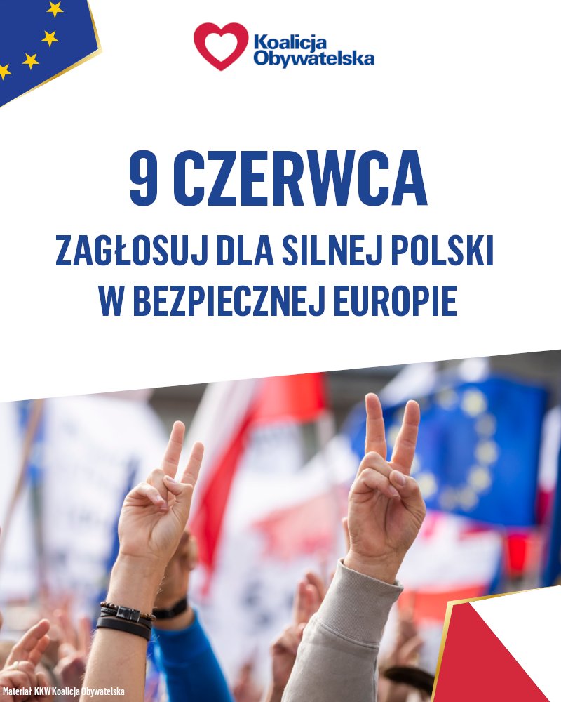 To najważniejsze wybory europejskie w historii❗ 9 czerwca liczymy na Waszą mobilizację ✌🏻