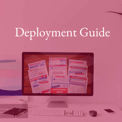 Want checklists to get you ready for deployment? The Ultimate Deployment Guide gets you organized and covers essential deployment prep, plus fun ideas to encourage you along the way! It's an essential for any #milspouse.  Download your copy here: seasonedspouse.com/product/ultima…