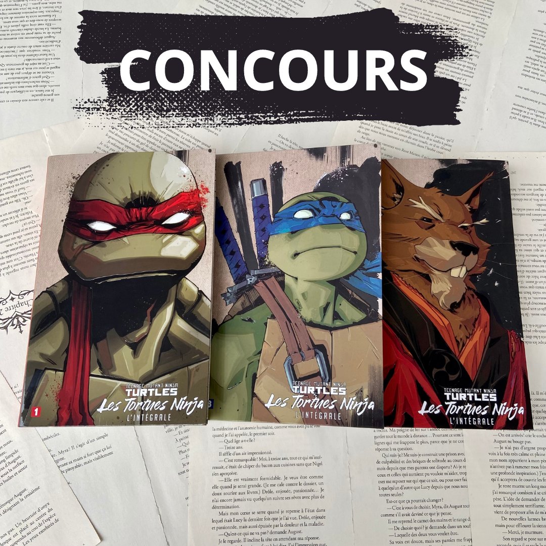 HiComicsFrance's tweet image. Déjà 40 ans que les Tortues Ninja existent ! Pour fêter ça, on vous fait gagner nos 3 intégrales ! Pour participer :

- Follow + RT,
- Taguer un.e ami.e et dites-nous en commentaires quelle est votre 🐢 préférée.

TAS le 15/05 ! Concours FR, BE et CH. Bonne chance 🍀