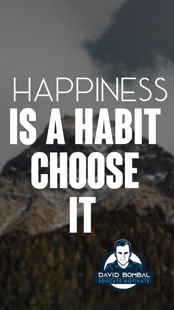 Happiness is a habit; choose it.

#DailyMotivation #inspiration #motivation #bestadvice #lifelessons #changeyourmindset