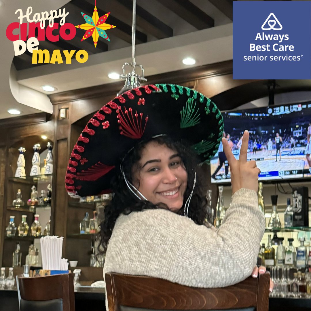 Happy Cinco de Mayo! Julie is in the celebratory spirit! 

#CincodeMayo #SeniorCare #FunActivitiesForSeniors #Multicultural #TraditionalMusic #HomeCare #AlwaysBestCare #OlderAdult #InHomeCare #SeniorCare #SeniorServices #WECANHELP #Caregiving