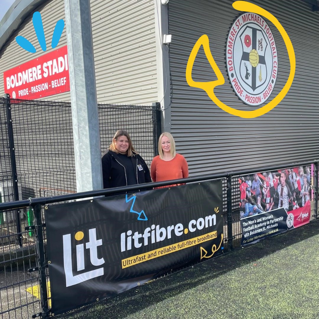 We're thrilled to be the official home match day sponsor for today's Boldmere St Michaels Ladies football match!⚽ Join us for a day filled with fun & football as we take part in Family Fun Day action from 12:30 and then to cheer the players on from 2pm #LitFibre #TheMikes