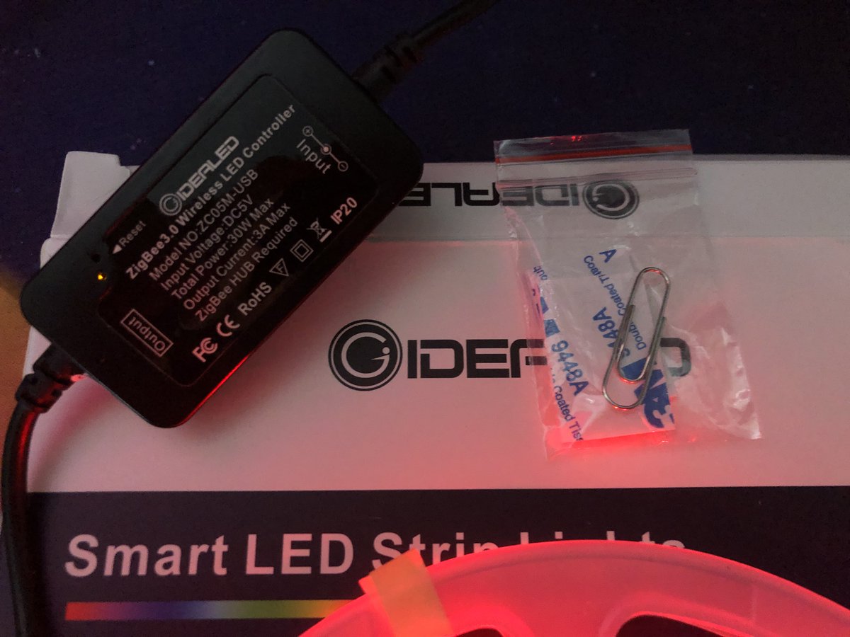 These Zigbee RGB strip lights comes with their own official reset tool. #Clippy