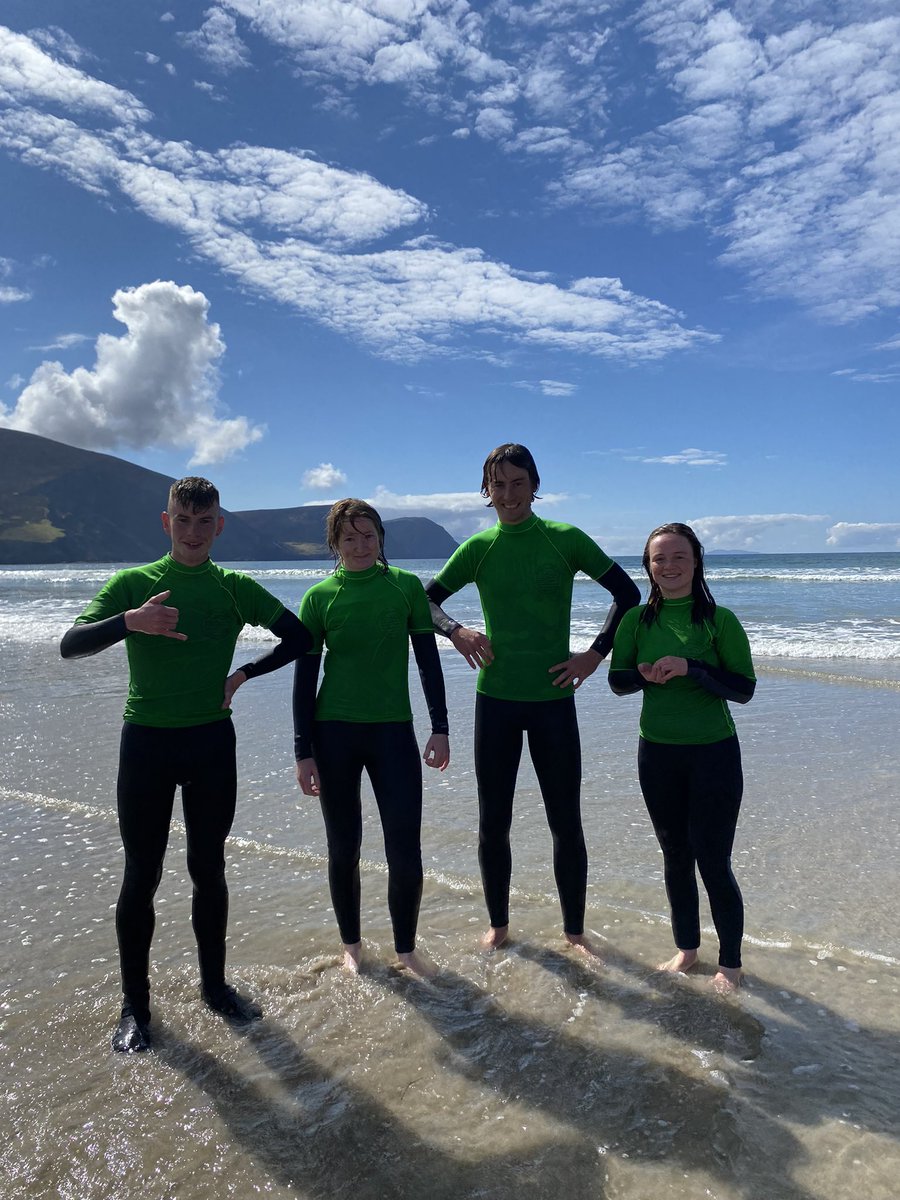 Another fab surf session and it’s clearly never too young to start thinking about surfing! Thanks today to all our new coaches too @IrishSurfing @achilltourism @achilloutdoor @AchillRNLI @AchillEXP @MayoCoCo @CleanCoasts @Achillsights @Achilloralhist