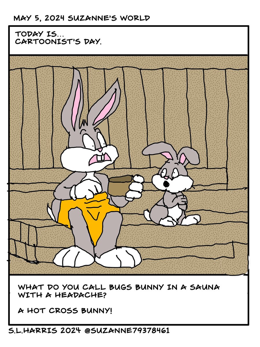 #CartoonistDay #BugsBunny #Sauna