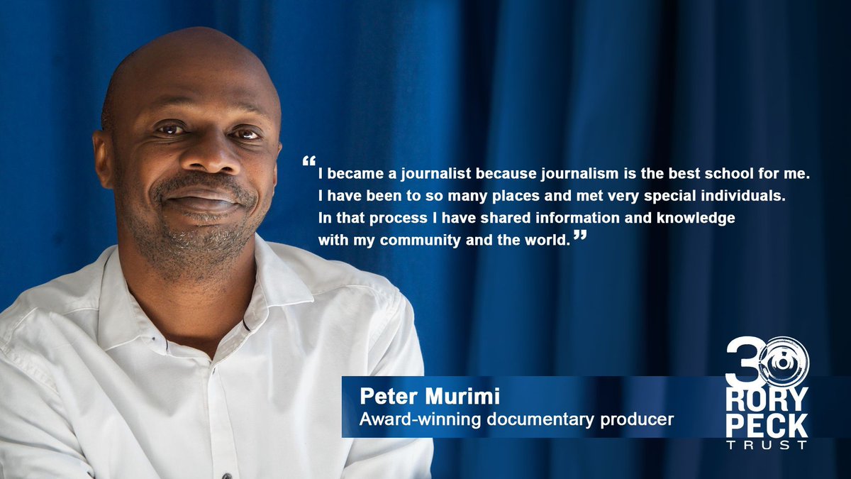 Award-winning journalist, filmmaker and former #RoryPeckAwards winner, @petemurimi tells us #WhyIBecameAJournalist. Share your backstory with us at: freelancers@rorypecktrust.org