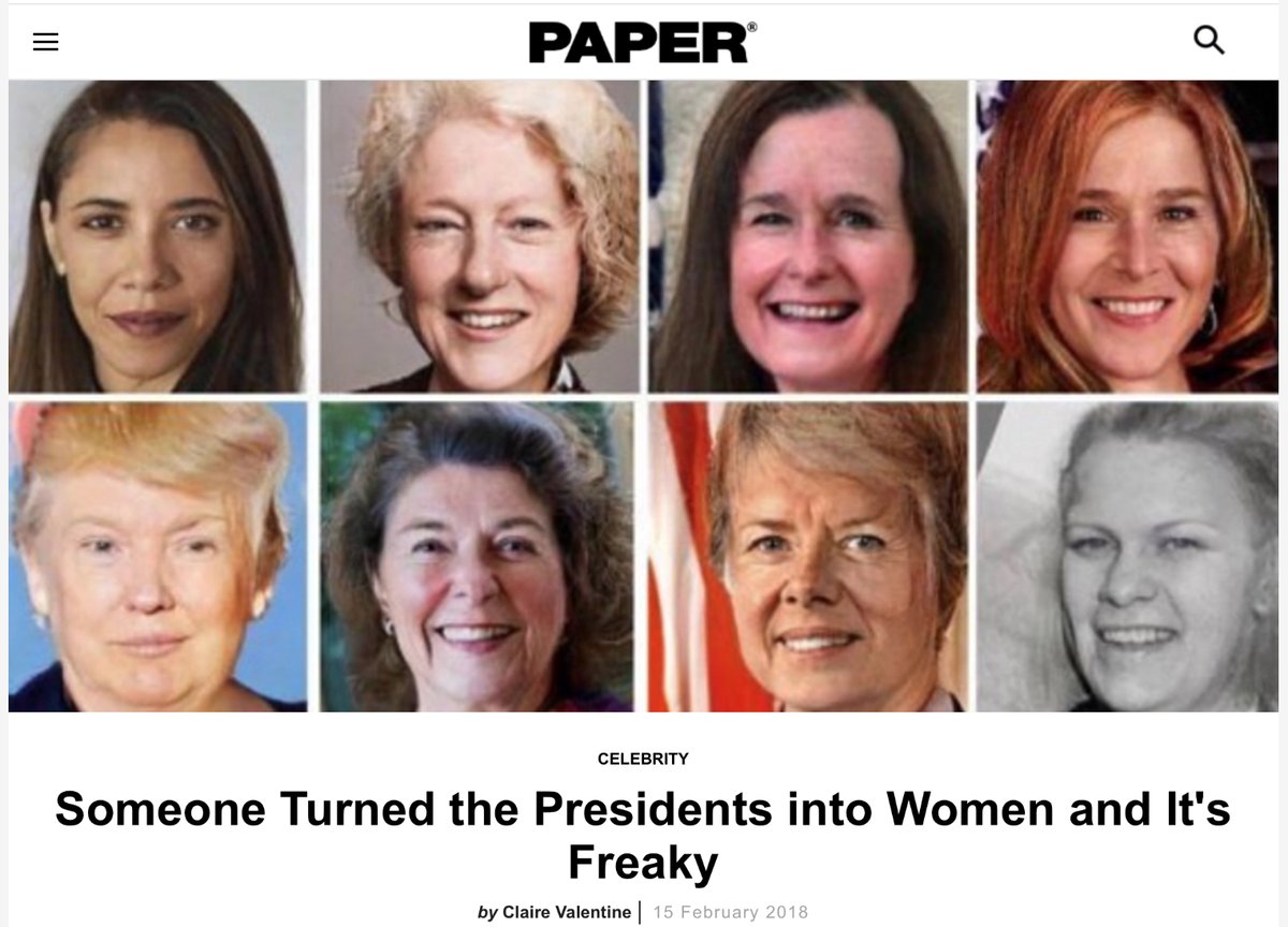 #FirstLadies
What a story. Where the ‘female’ leaders ‘look like’ males & the males like women . . .