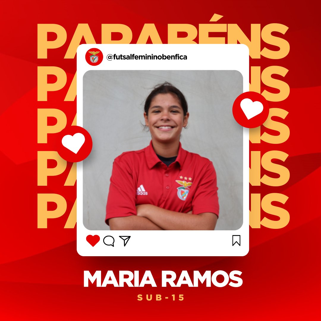 Muitos parabéns para nossa atleta Maria Ramos da equipa de iniciadas, com um beijinho ainda mais especial pelo atraso na publicação ❤️🤍🦅

#SóHáUmBenfica #FutsalBenficaFem #DeTodosUm