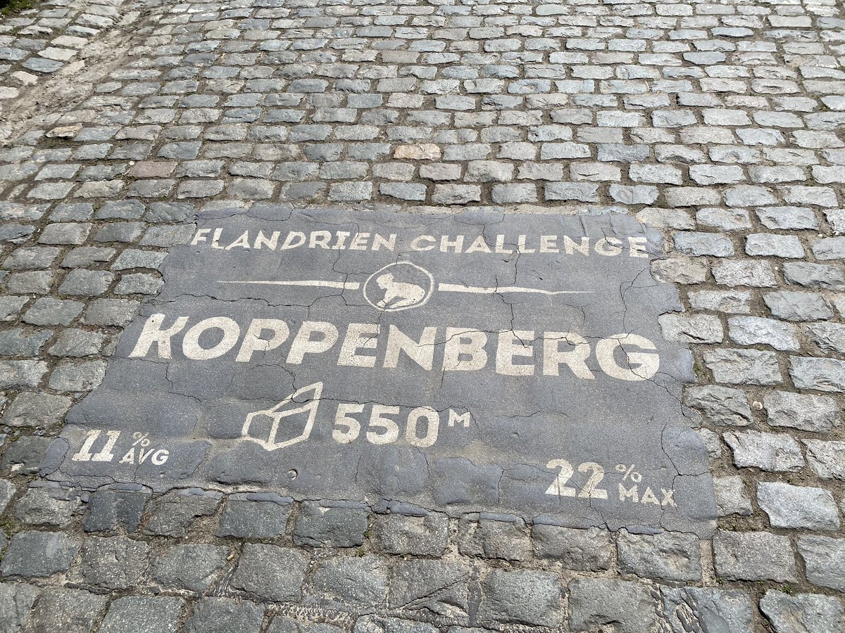 Preparing for #CBM15 by climbing the Koppenberg ❤️🚴‍♂️