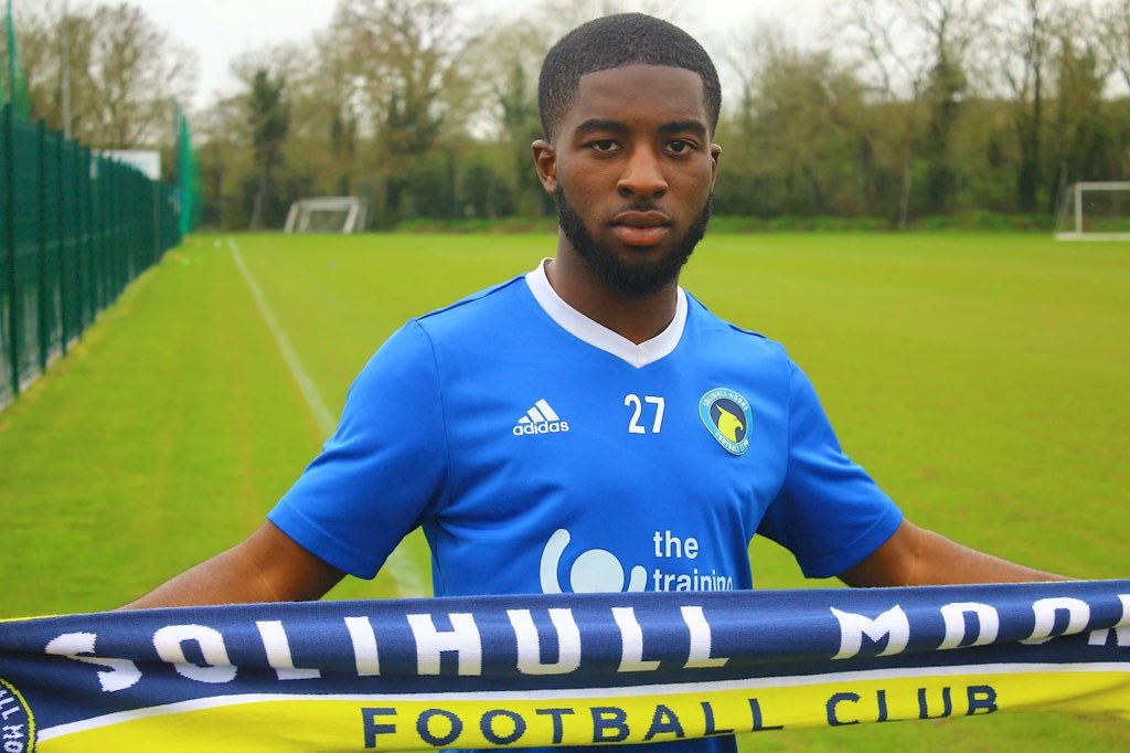 Good luck to former pupil and @MillwallFC under 21 star Nana Boateng, currently on loan at @SolihullMoors who play @wembleystadium today for a place in @EFL 🤞🤞🤞🔵🟡