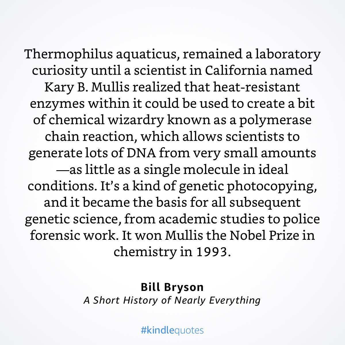 The PCR in the RT-PCR tests that the world got so familiar with, has its origins in bacteria discovered in the acidic hot springs in Yellowstone National Park… a.co/7c7xAzg