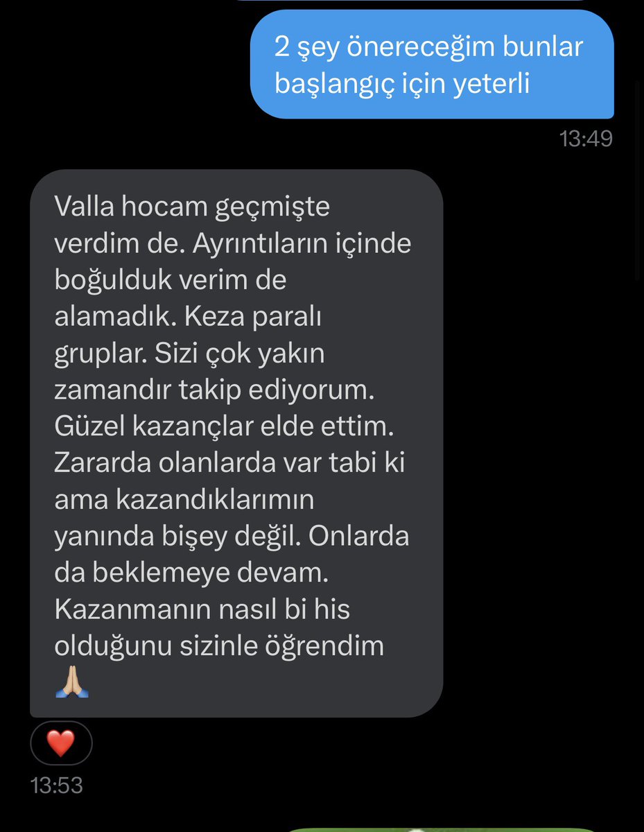 #alfas #miatk #yunsa #bvsan 
Pazar günü beni çok mutlu eden özelden bir mesaj aldım 😊
Ne mutlu bana dedim 👍

(Yatırım tavsiyesi değildir ⚠️) 

#borsa #bist #bist100 #endeks #sasa #thyao #alark #kontr #Arase #Bitcoin #conse #clebi #gsray #karsn #aksa #astor #agrot #ekos #binho…