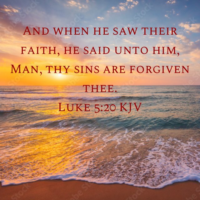 5 Powerful Words…

“THY SINS ARE FORGIVEN THEE”

#THANKYOUJESUS!