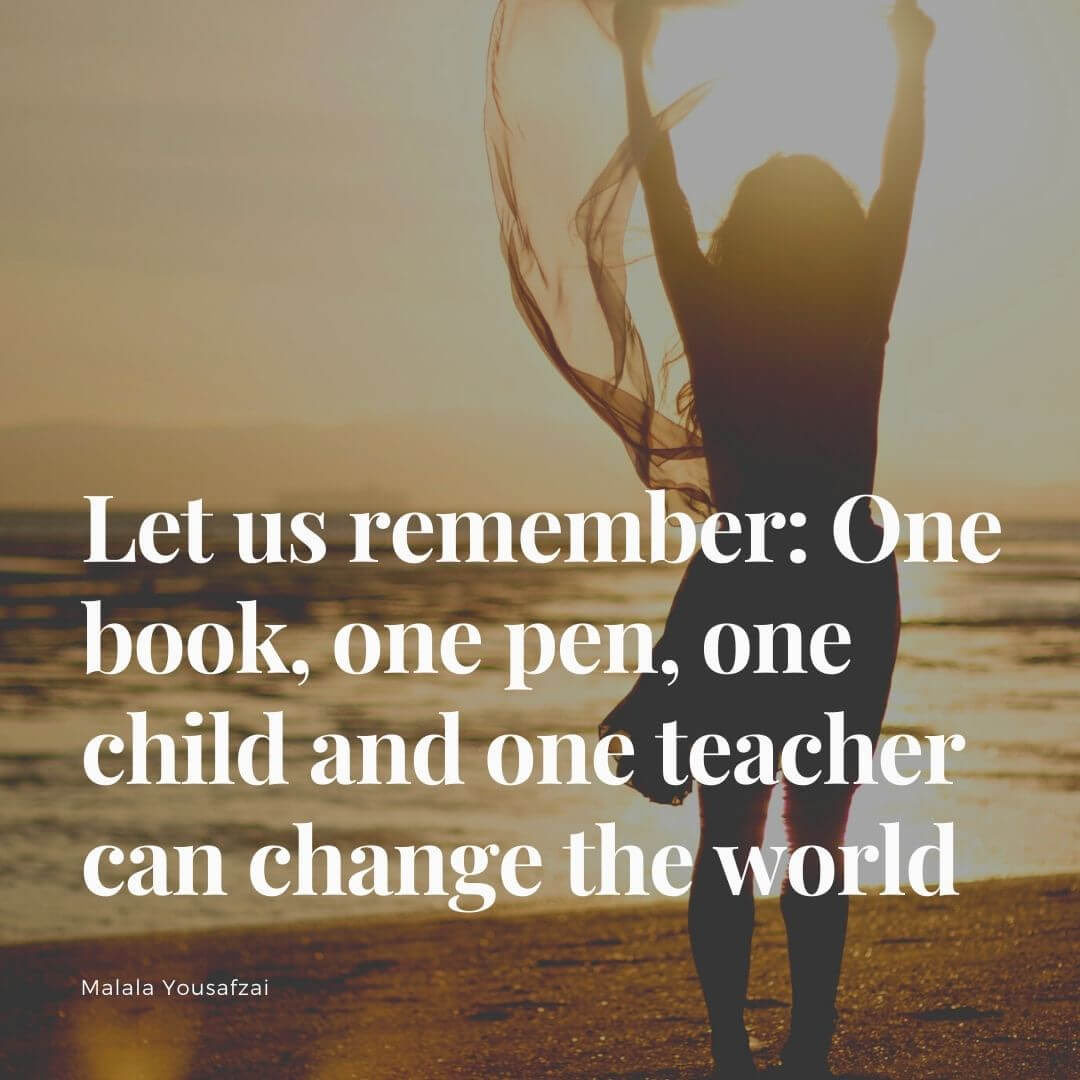 Let us remember: 
One book, one pen, one child and one teacher can change the world

#education #teachers #leadership #autism #sped #edtech #teachertwitter