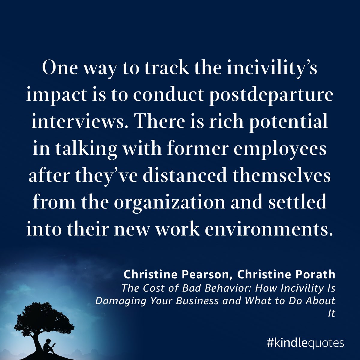 Most organizations don’t tap into this at all, and even the pre-departure exit interviews are just a perfunctory step, rather than a valuable source of improvement insights.  a.co/97s70HD
